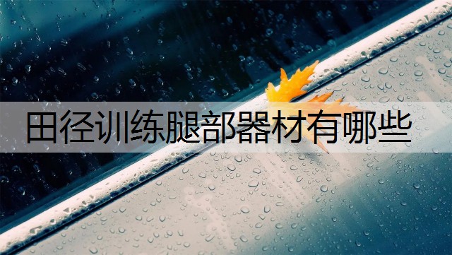 田径训练腿部器材有哪些
